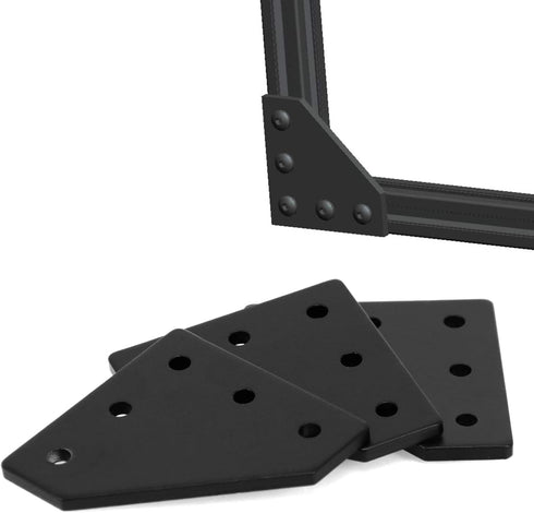4040 Aluminum Extrusion Connector Bracket Set - 8PCS Joint Plates, 1Pcs M5 Wrench, 40Pcs M8 T-Slot Nuts, 40Pcs M8x16mm