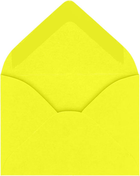 LUXPaper #17 Mini Envelopes | 2 11/16" x 3 11/16" | Citrus Yellow | 80lb. Text | 50 Qty by LUXPaper