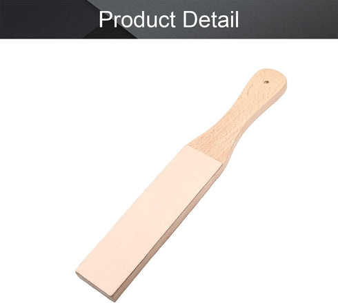 Utoolmart Double Side Leather Strop for Knife Sharpening, 1.7" by 10.8" Stropping Block