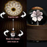 Light-3D FSIGOM Projection LED Crystal Ball Music Box Luminous Rotating Musical Box-Wood Base Best Gift for Mother's