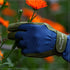 West County 074S/L Classic Gardening Gloves, Large, Slate, Extended Cuff, Dotted Palm