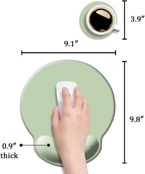 DOOKE Ergonomic Mouse Pad with Wrist Support, Cute Wrist Pad with Non-Slip Rubber Base for Computer, Laptop, Home
