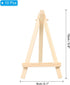 PATIKIL 5.9" Wooden Art Easel, 10 Pack Display Stand Portable Tripod Holder Canvas Frame Foldable Artist Tabletop Display for Drawing Painting Art Studio