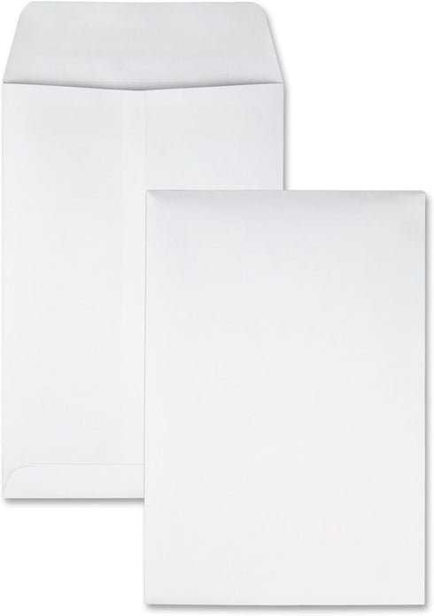 Quality Park 6-1/2 x 9-1/2 Catalog Mailing Envelopes, 100/Box, 28 lb White Wove Paper