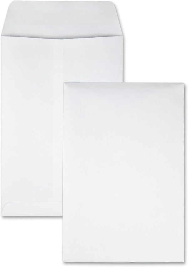 Quality Park 6-1/2 x 9-1/2 Catalog Mailing Envelopes, 100/Box, 28 lb White Wove Paper