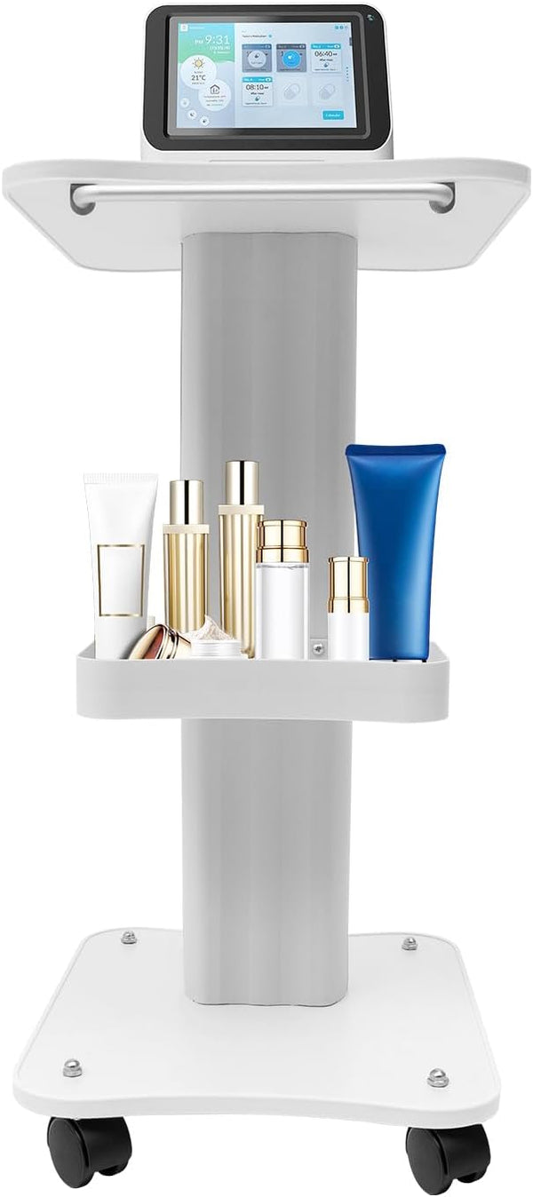 HIPUDNLM Esthetician Cart,3 Tier Beauty Rolling Cart with 4 Universal Wheels,Salon Spa Rolling