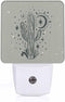 Chrobak LED Night Light,Wild Cactus Desert Arizona Vintage LED Night Light Plug into
