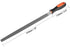 uxcell 12-Inch High Carbon Hardened Steel Triangle Side Three Square File with Handle, Second Cut Grade