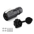 CNLINKO LP12 4pin Male Female Electrical Push Pull Plug, IP67 Waterproof Solar Panel Mount Connectors