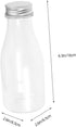 350ml Packing 10pcs Reusable Beverage Bottles Lidded Juice and Yogurt Containers for Homemade Drinks