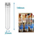 25PCS Test Tubes,40ml Clear Plastic Test Tubes with Screw Caps,25x140mm Tube for Sample,Science Party,Gumball,Candy,Bath Salts