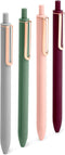 Set of 4 Assorted Jewels Retractable Gel Luxe Pens