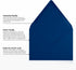 LUXPaper 4Bar A1 Contour Flap Invitation Envelopes | 3 5/8" x 5 1/8" | Navy Blue | 80lb. Text | 50 Qty