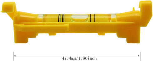 8PCS Mini Bubble Level 75x12.5mm Plastic Line Level Measurement Tool for Convenient Hanging, Suitable for Masonry,