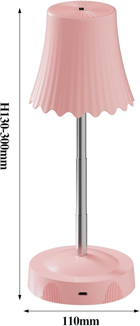 Bubbleimage 7 3 Dimmable Gesture Sensing Night Light with Height Adjustable Pole, Color Changing & RGB Modes Table Lamp