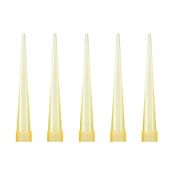 Eowpower 1000 Pieces Clear Yellow 200UL Laboratory Plastic Liquid Pipette Tips