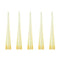 Eowpower 1000 Pieces Clear Yellow 200UL Laboratory Plastic Liquid Pipette Tips