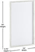 Flash Furniture Bristol Wall Mount White Board, 24" x 36", Included Dry Erase Marker, 4 Magnets, Eraser