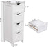Hikarinowa 4 Single Door Bathroom Cabinet,Freestanding Bathroom Floor Cabinet ,Wooden Floor Cabinet, Side Organizer