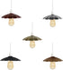 22cm, Umbrella Shape Metal Lamp Shade Black Pendant Light Shade, Easy Fit Ceiling Lamp Shade Replacement for Pendant