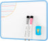 LOUKIN Small 9 x 12 Inch Dry Erase Lapboard, Double Sided (Ruled/Plain), Mini Magnetic Whiteboard Set