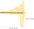 4pcs Titanium Finish Metal Furniture Support Feet Sofa Legs Steel Cabinet Table Legs for Bedside Cabinet and Bathroom