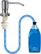 Soap Dispenser for Kitchen Sink - Brushed Nickel Countertop Pump with 47" Silicone Extension Tube for Easy Refills