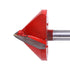 4 Piece 90 Degree V Groove Router Bits, 1/4 Inch Shank, Carbide Tipped for Woodworking Chamfer