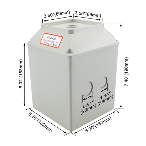Baomain Master Switch Exterior Box, LW28-125/4 for 660V 125A Universal Rotary Changeover Cam Switch