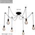 6 Spider Light Chandelier Spider Pendant Light Fixture Edison Chandelier arms Vintage Industrial Steampunk Hanging