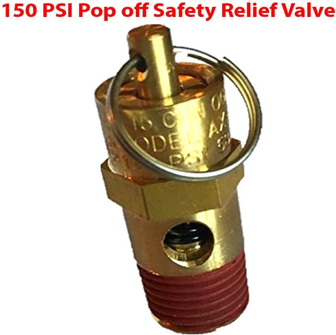 New 1/4" NPT 150 PSI 58 SCFM Air Compressor Relief Pressure Safety Valve, Tank Pop Off by All Tool Depot