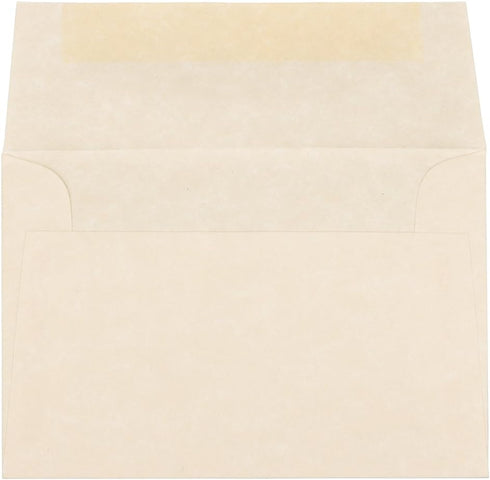 JAM PAPER 4Bar A1 Parchment Invitation Envelopes - 3 5/8 x 5 1/8 - Natural Recycled - 50/Pack
