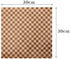 kkrrammii 100 12x12 PCS Wax Paper Sheets for Food Brown Grease Resistant Checkered Sandwich Wrapping Deli Paper Sheets