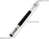 GTHER 5PCS Double Head Pencil Extender, Adjustable Lengthener with Aluminum Handle for Colored Pencils, Black