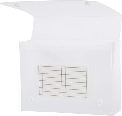 Filexec Products Universal Case - 4"x6", 5-Tabs Removable, Clear, Pack of 12 (50603-20223)