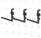 1.5 inch L Style Pegboard Hooks Kit, 200 pk Assortment Tool Organizer, Black Peg Hooks Accessories (200 PK)