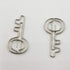 Rurili 20 Pieces Metal Key Shaped Wire Paper Clips for Home, School, Office Use (Silver)