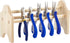 BENECREAT Mini Wood Pliers Rack, 9.8x3.7x5inch Jewelry Pliers Holder Rack, Bench Top