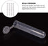 200PCS 10ml Microcentrifuge Tubes, Clear Round with Attached Lid, Plastic Lab Snap Tubes, Clear Graduation