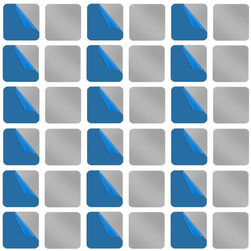 ZYMJBB Self-Adhesive Metal Plates for Magnetic Mounts, 50pcs 1.18 X 1.18 in Square
