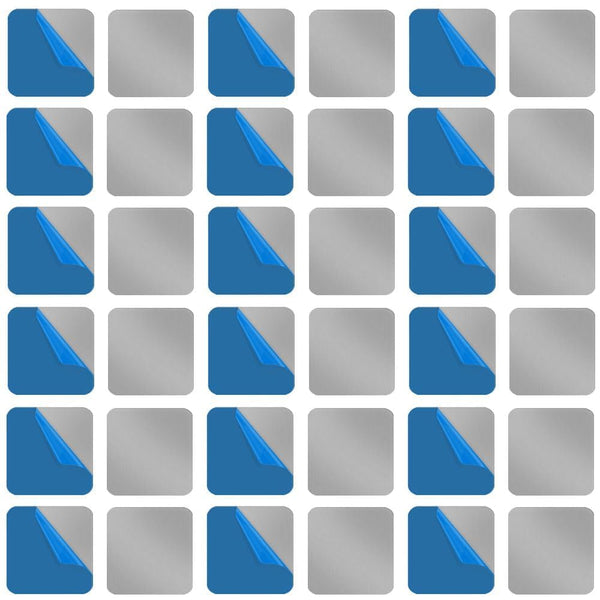 ZYMJBB Self-Adhesive Metal Plates for Magnetic Mounts, 50pcs 1.18 X 1.18 in Square