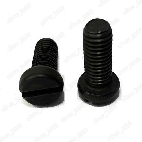 QuarkMRO 304 M1.6 M2 M2.5 M3 M4 (M2 5mm,500) Black Stainless Steel Slotted Cheese Head Screws x