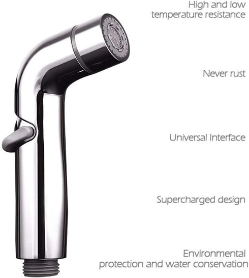 ZLOCYIVHE Set Bidet Sprayer for Toilet Chrome Dual Function Cloth Diaper Washer Wall Mounted Hand Held Bidet Spray Kit