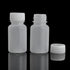100Pcs 20ml PE Plastic Empty Small Mouth Graduated Lab Chemical Container, Sealing Liquid Medicine Bottles