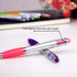 Stylus Pens 2-in-1 Ballpoint Pen - 1.0mm Medium Point Pens with Crystals for Women, Black Ink with Comfort Grip, 5-Count