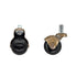 4pcs Caster Wheels Set, Heavy Duty Swivel Plate Ball Casters for Antique Furniture, Office Chair Caster (Cyan 1.5'')