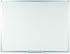 White Steel Surface 18" x 24" Aluminum Frame Rectangle Wall Mount - 1 Each-MA02759214-Office Supplies