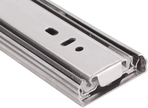 3 (12 inches Stainless Steel Drawer Slide Rail, Sections Full Extension Soft Close Drawer Slides Glide Device Furniture