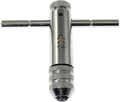 1Set Adjustable Ratchet Hand Tap Wrench, M3 M8 T Handle for Taps, Drills, Reamers