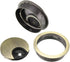 uxcell 4Pcs Zinc Alloy Desk Cable Hole Cover, 2Inch/50mm Grommets for Office PC Desk Cable Organizer (Bronze Tone)